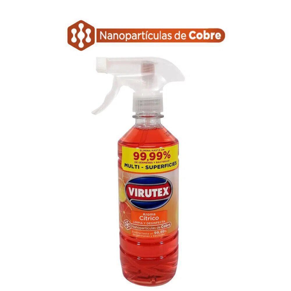 Limpiador Desinfectante Aroma C&iacute;trico 500ml Gatillo Virutex image number 0.0